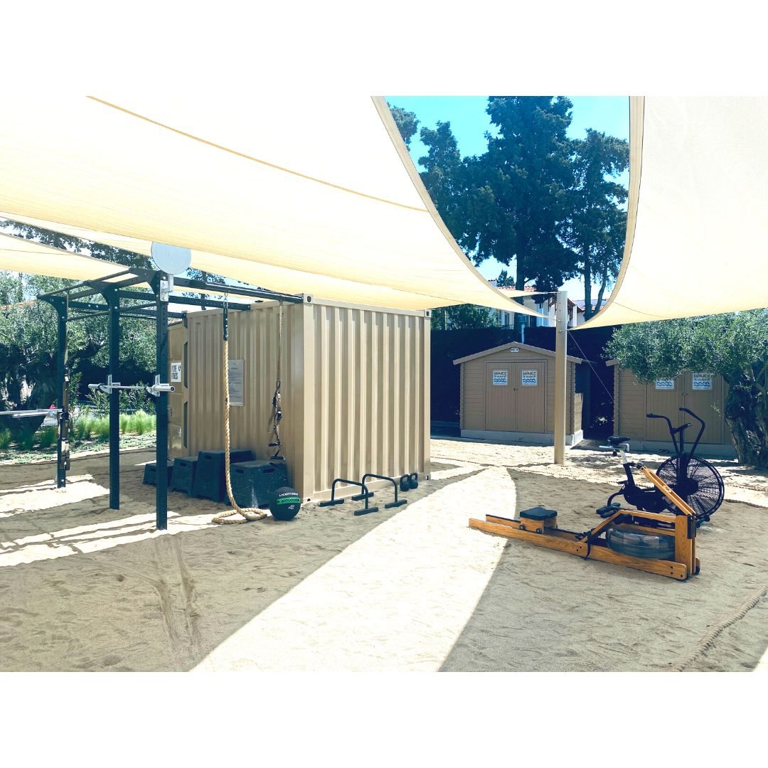 Ikos Olivia Resort beach gym, Greece