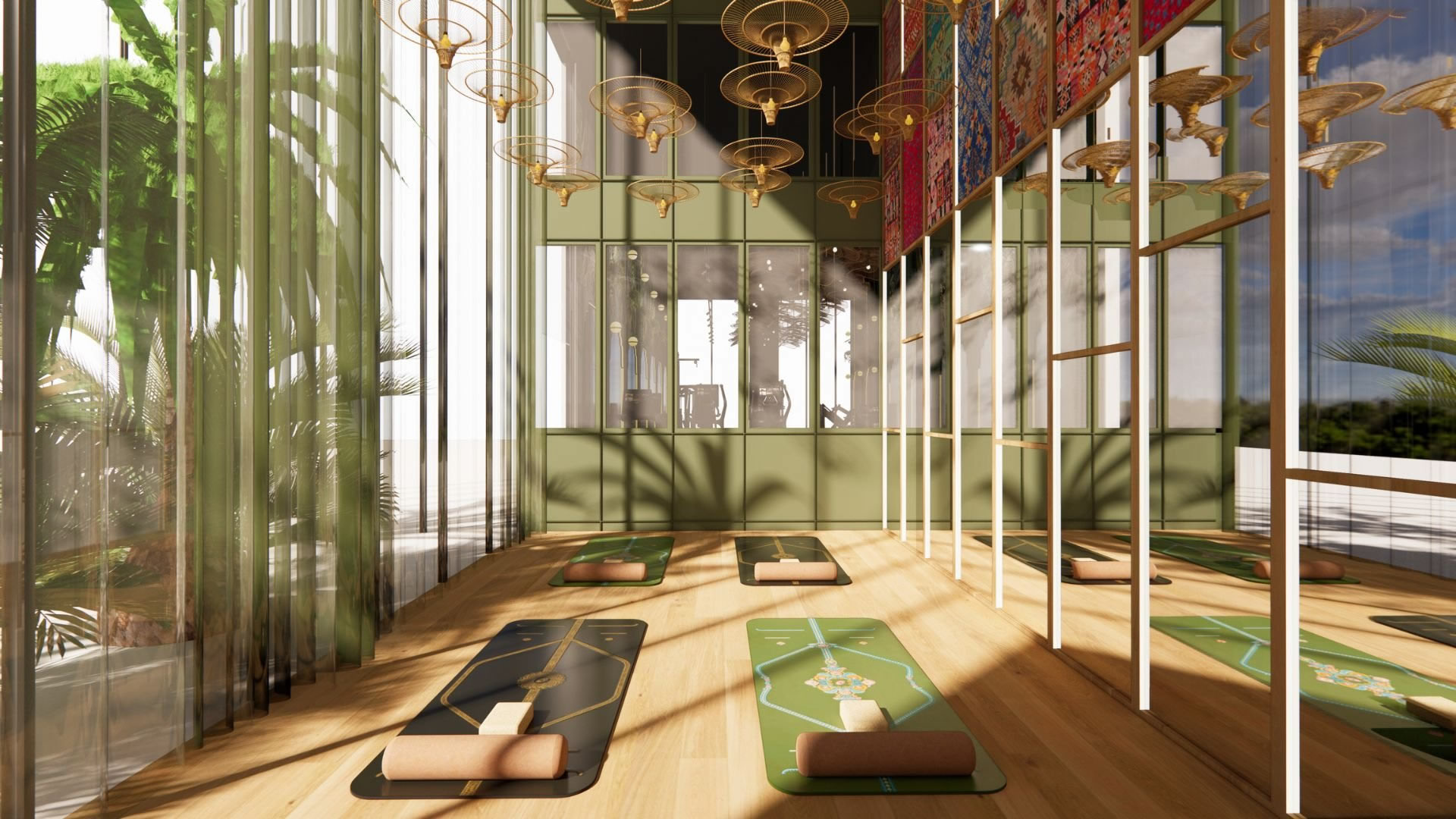 yoga studio interior design concept