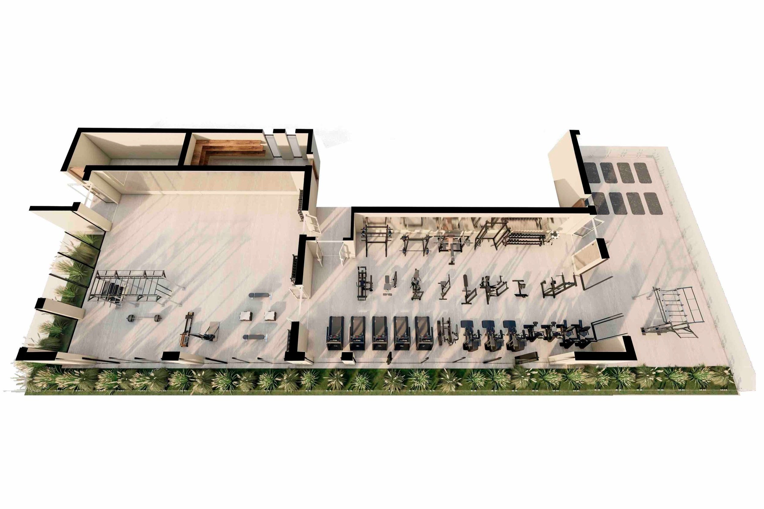 Silver Lagoon Limited gym equipment fitness consultant 3D plan